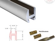Boston Superior Header Kit - Adaptable to Boston Hinges - Polished Chrome